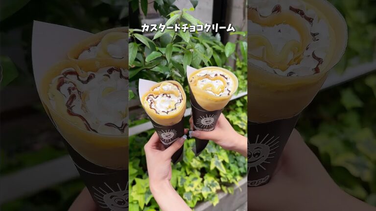 アロハクレープの【カスタードチョコクリーム】クレープ✨