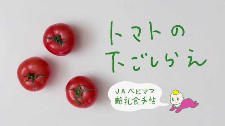 JAベビママ離乳食手帖 トマトの下ごしらえ