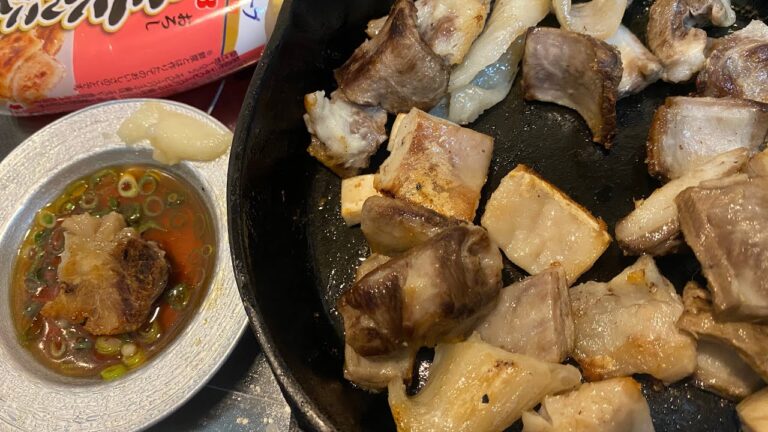 ビールに合うつまみの事だけを考えて牛すじを蒸し焼きして行くだけの動画