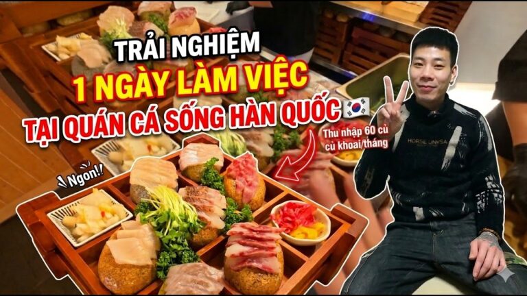 🇰🇷 Một ngày làm việc ở quán cá sống Hàn Quốc | Hậu trường thực tế  | Mr Rain  | Vlog 1