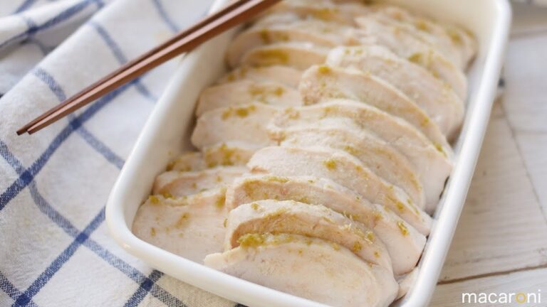 【作り置き】買うよりウマい!? 炊飯器で しっとり ゆず 塩 サラダ チキン のレシピ 作り方