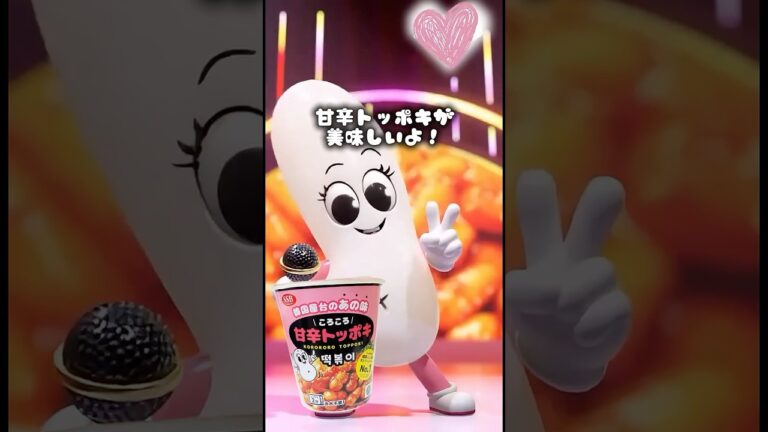 【レンジで2分】水いらず！？韓国屋台の「甘辛トッポギ」がもちもちで美味しすぎた😋🇰🇷 #cooking #料理