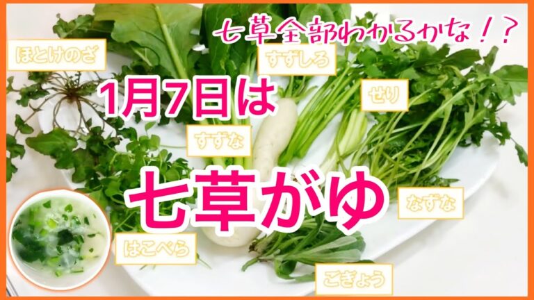 【１月７日は胃を休めて】身体にやさしい！七草がゆ