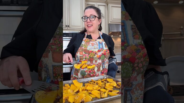 Bacon & Rosemary Roasted Butternut Squash