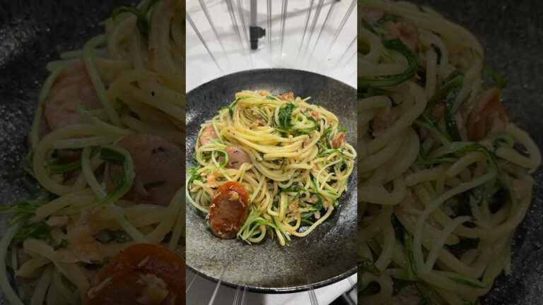 水菜のパスタ作ってみた！　#水菜のパスタ #水菜とツナのパスタ #パスタ #パスタ料理 #パスタレシピ #おっさんの休日 #おっさん #孤独 #山口県 #山口県youtuber #呼び込み君