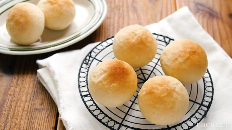 【材料4つのシンプル丸パン】初心者の方にも！材料4つで簡単に完成♪