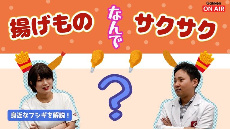 揚げ物はどうしてサクサクになるの？【天ぷら】【唐揚げ】