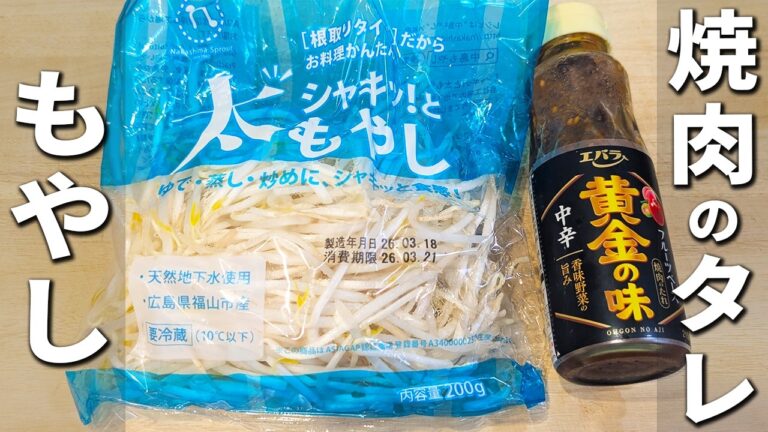 【もやしの簡単レシピ】焼肉のタレでナムルが完成！焼肉屋さんの味がお手軽に作れる！箸が止まらない美味しい鶏肉料理を紹介