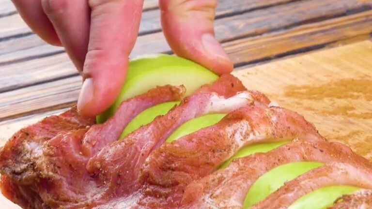 豚肉にりんごを挟む？考えてもみなかったけど、これが美味い！