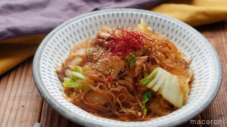 【白菜マーボー春雨】フライパン１つで完成！ごはんがすすむピリ辛味♪