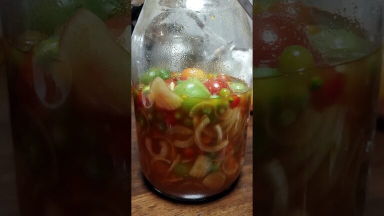 初めて作った青トマトピクルス食べてみた #Shorts #家庭菜園 #トマト #ピクルス