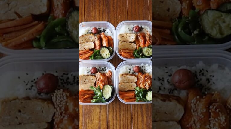 ご飯がすすむ✨甘辛鶏スティック弁当🍱🍖💖