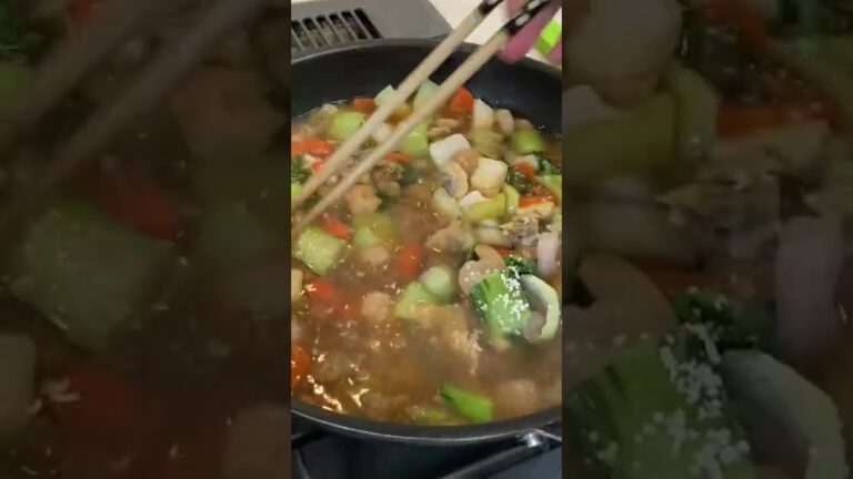 海鮮あんかけ焼きそばに挑戦👍