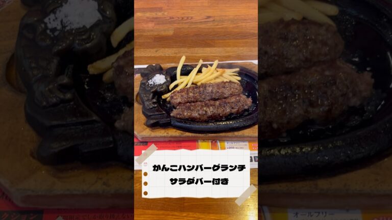 肉肉しいアイツを喰らう＃ブロンコビリー＃おじさんランチ#がんこハンバーグランチ #shorts