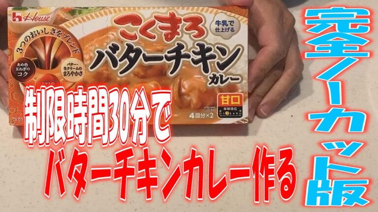 【完全ノーカット】制限時間30分でバターチキンカレーを作る