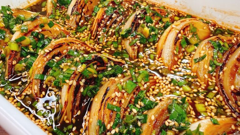 【焼いて漬けるだけ】これがマジ驚くほど超ウマすぎて無限に食べられてしまう…玉ねぎの『やみつき無限ニラ玉漬け』ダイエット／食費節約／ご飯泥棒／作り置き／野菜漬け／おつまみ／新玉／Onion Steak