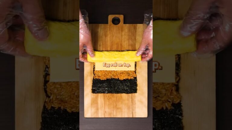 Ultimate Buldak Egg & Cheese Gimbap Recipe 🔥🔥