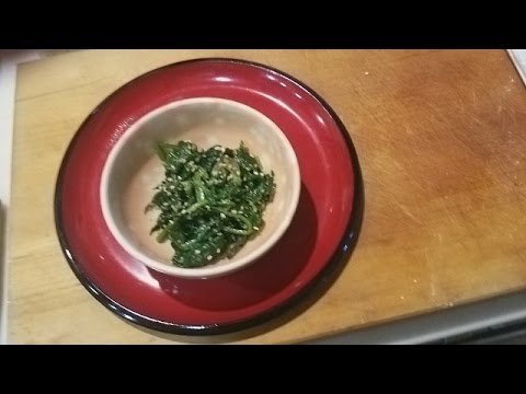ほうれん草の胡麻和え [Sesame seasoned spinach]