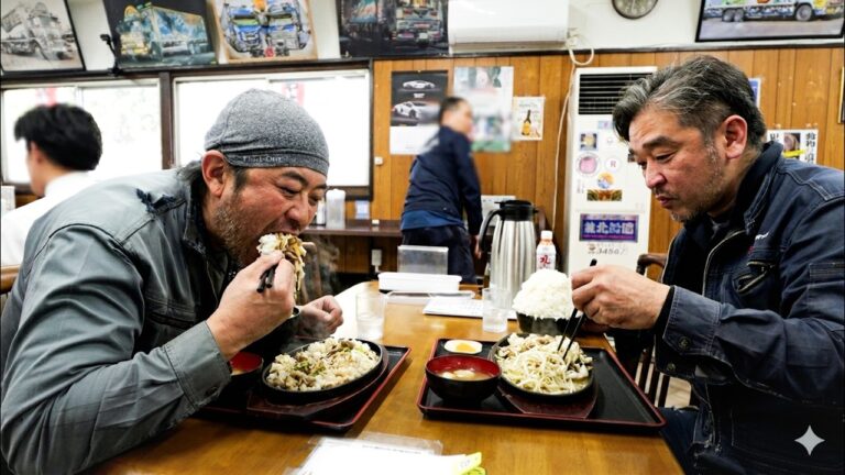 トラック野郎が集まるご飯７００ｇで鉄板焼きが１００枚売れる食堂に密着！