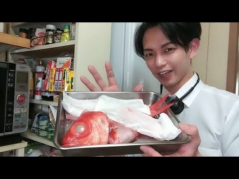 元スーパーの魚屋［uotaka］が金目鯛の姿造りを造ってみた！🐟