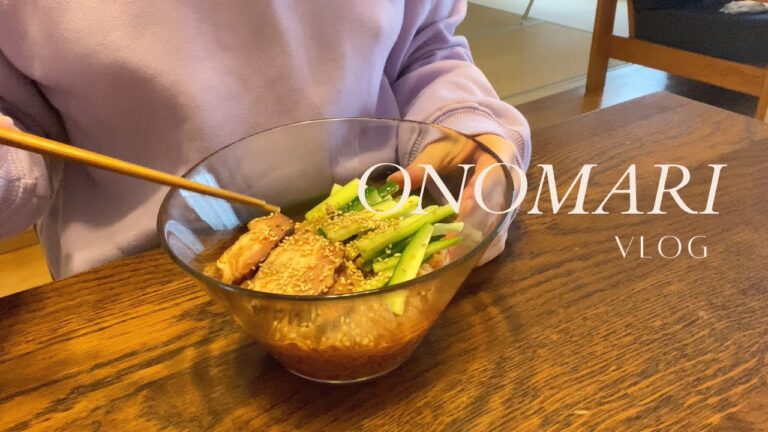 ひとり暮らしVLOG |甘辛く暑い季節に食べたくなるビビン麺。韓国料理屋さんに行って、最後の桜を見る2日間/暮らすように旅する韓国