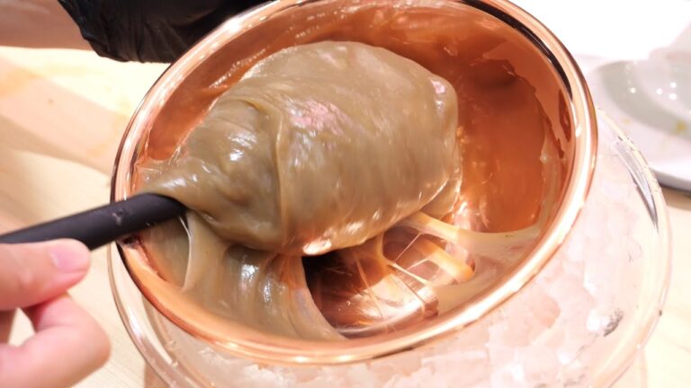 朝ごはん作ってみた『黒糖わらびもち』