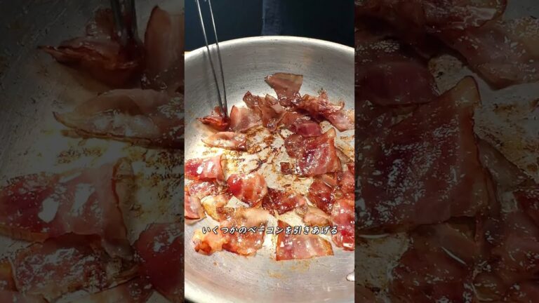 ほうれん草とベーコンの熱サラダ #shorts