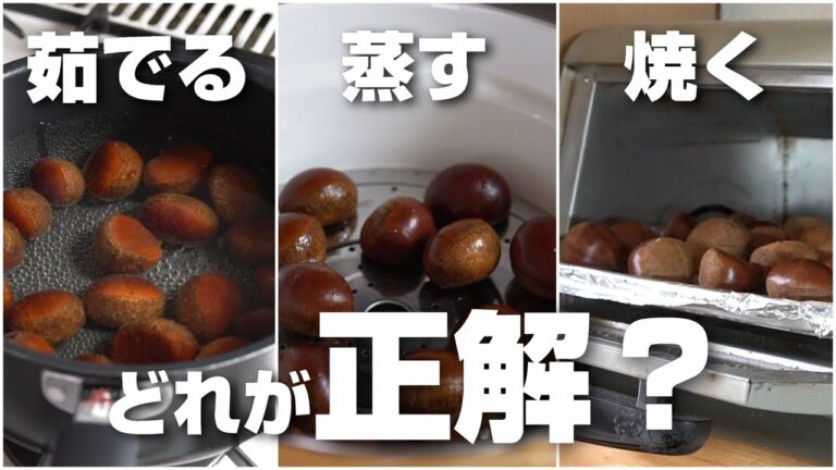 栗は茹でる、蒸す、トースターで焼くでどれが正解なの？検証してみたら驚きの結果に！