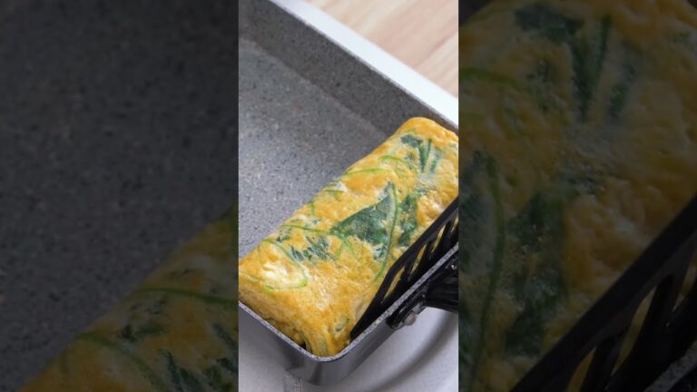 三つ葉のだし巻き卵 | Mitsuba dashimaki egg #卵焼き#だし巻き卵#三つ葉