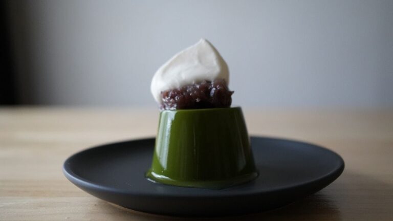 ぷるぷる抹茶プリンの作り方。卵なしゼラチンなし。Matcha Pudding recipe
