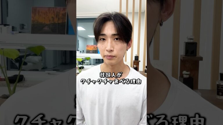 韓国人がクチャクチャ音を出してご飯を食べる理由 #韓国人 #韓国 #韓国旅行