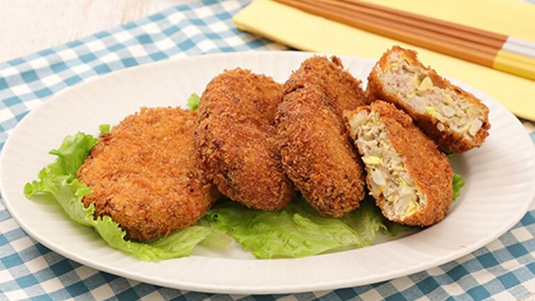 食感楽しい♪キャベツたっぷりメンチカツ