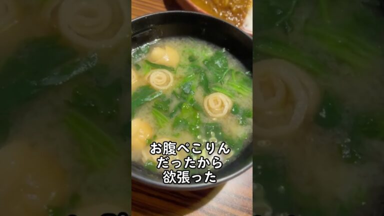 びっくりドンキー行ったよー！ハンバーグも味噌汁も美味しい！欲張りすぎたよ。#shorts