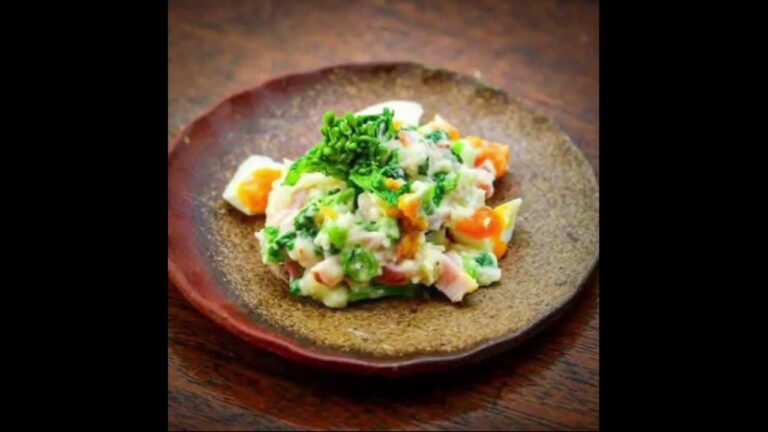 🥗菜の花ポテトサラダ（2〜3人分）春、詰め込みすぎた。菜の花ポテサラが優勝した件」