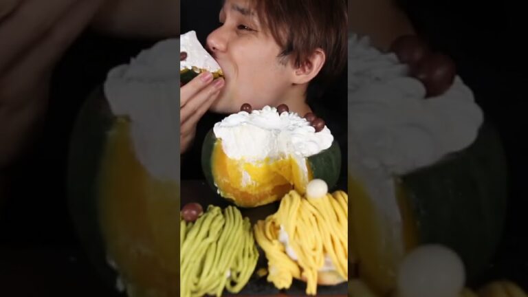 Pumpkin Sweets🎃#asmr #shorts #short #咀嚼音 #mukbang