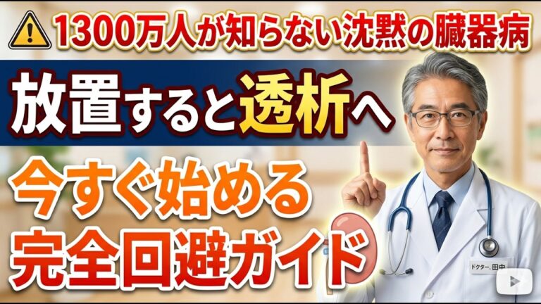 1300万人が知らない…放置で透析確定「沈黙の臓器病」の恐怖 | 今すぐできる透析回避の完全ガイド