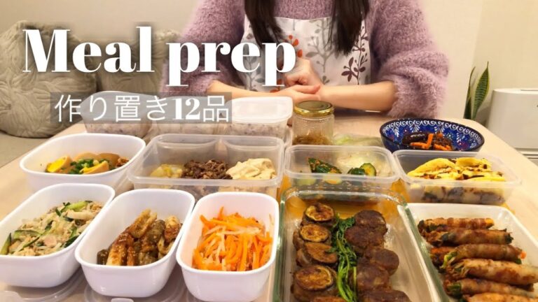 【vlog】冷蔵庫の食材を使い切ろうとして作り置きが12品できた休日◆ひたすら自炊◆一人暮らしOL