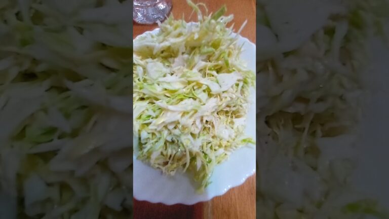 キャベツのコールスロー！！！　野菜食って寝ます・・・・　#shorts
