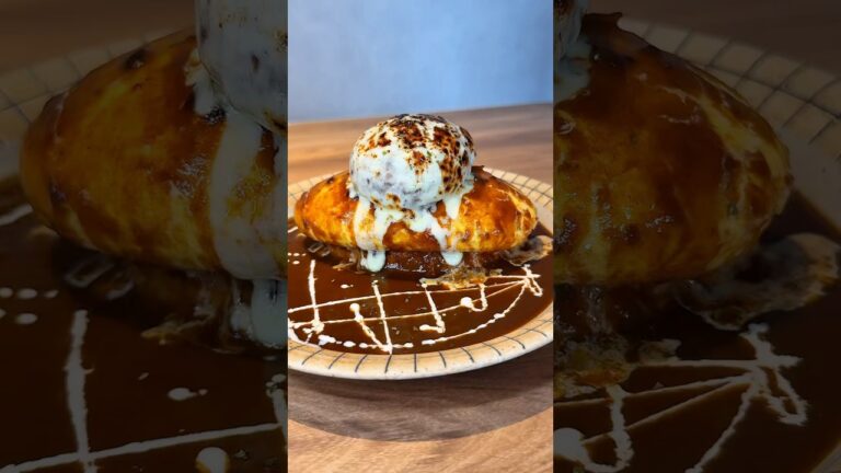 ふわふわのチーズハンバーグオムライス#ないちゃんグルメ #japanesefood