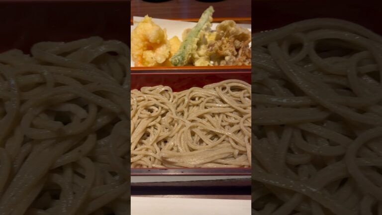 GINZA SIX 6F【銀座真田】天ぷらそば🍤#銀座グルメ #東京グルメ #天ぷらそば