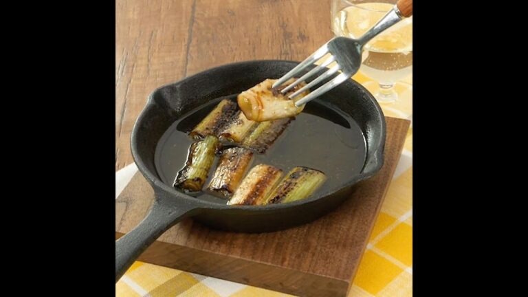 めんつゆで香ばし旨い！とろとろ長ネギアヒージョ