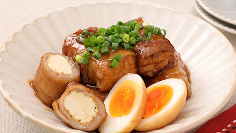 薄切り肉で時短！厚揚げの豚バラ角煮風