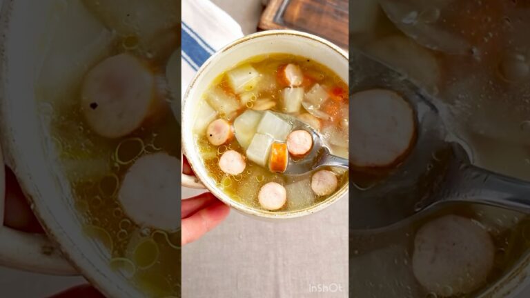 大根の甘さが美味しい！【大根とソーセージのコンソメスープ】 #簡単レシピ #かんたんレシピ #スープ#ヘルシーレシピ #cooking