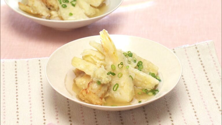 【3分クッキング公式】たけのこと鶏肉の揚げだし