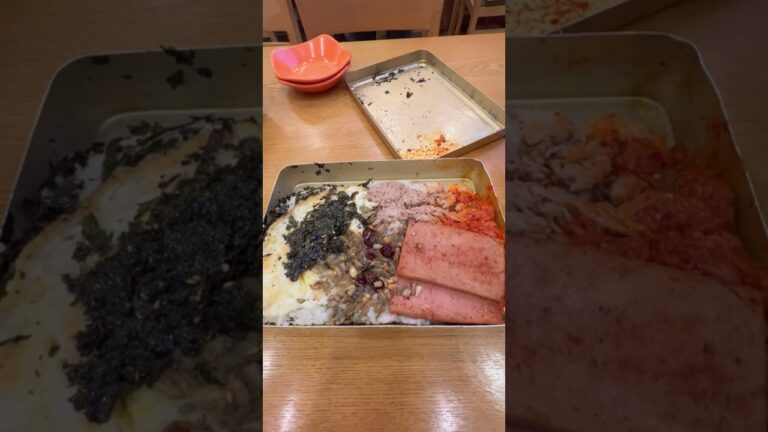 【韓国グルメ#60】スパム昔弁当 #shorts