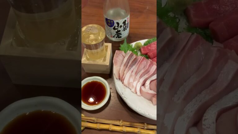 ブリの刺身と日本酒のマリアージュ