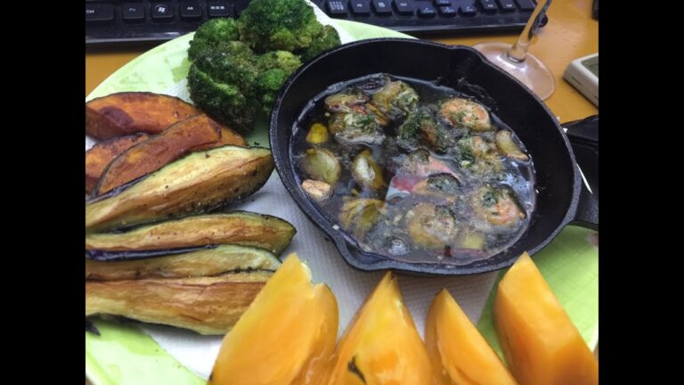 パテ料理LIVE(夏野菜の素揚げとエビのアヒージョ)