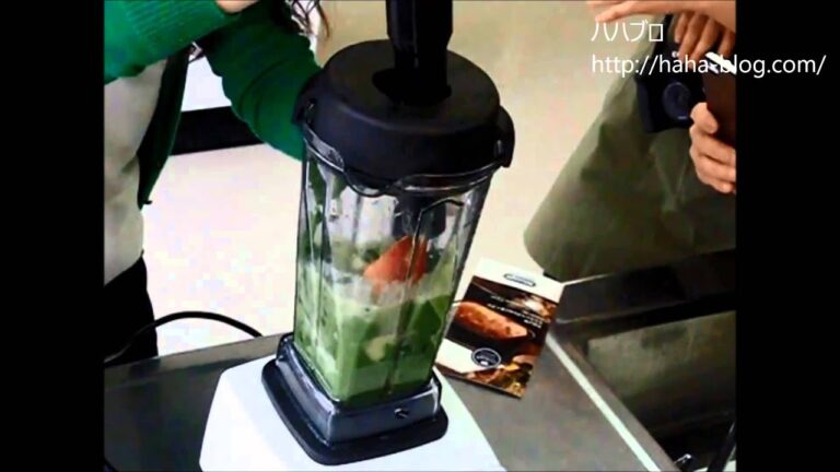 スロー動画【やっと成功編】バイタミックス5200でグリーンスムージーづくり