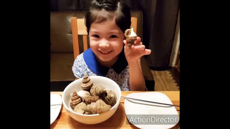 つぶ貝煮付け食べるの上手い5歳