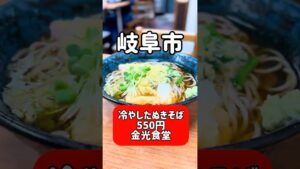 【岐阜】550円の冷やしたぬきそばと800円カツ丼…コスパ崩壊の食堂見つけた　金光食堂　岐阜グルメ100